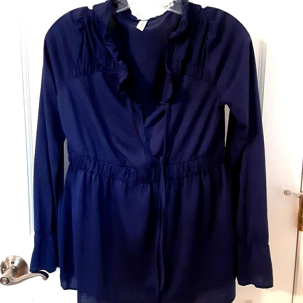 Navy casual top